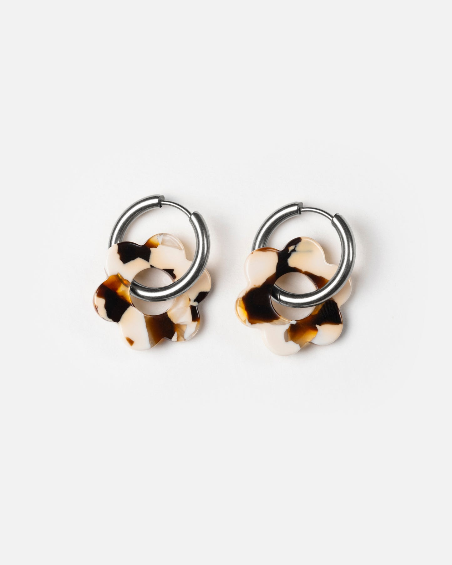 Boucles d'oreilles BABY FLEURETTE - Latte -
